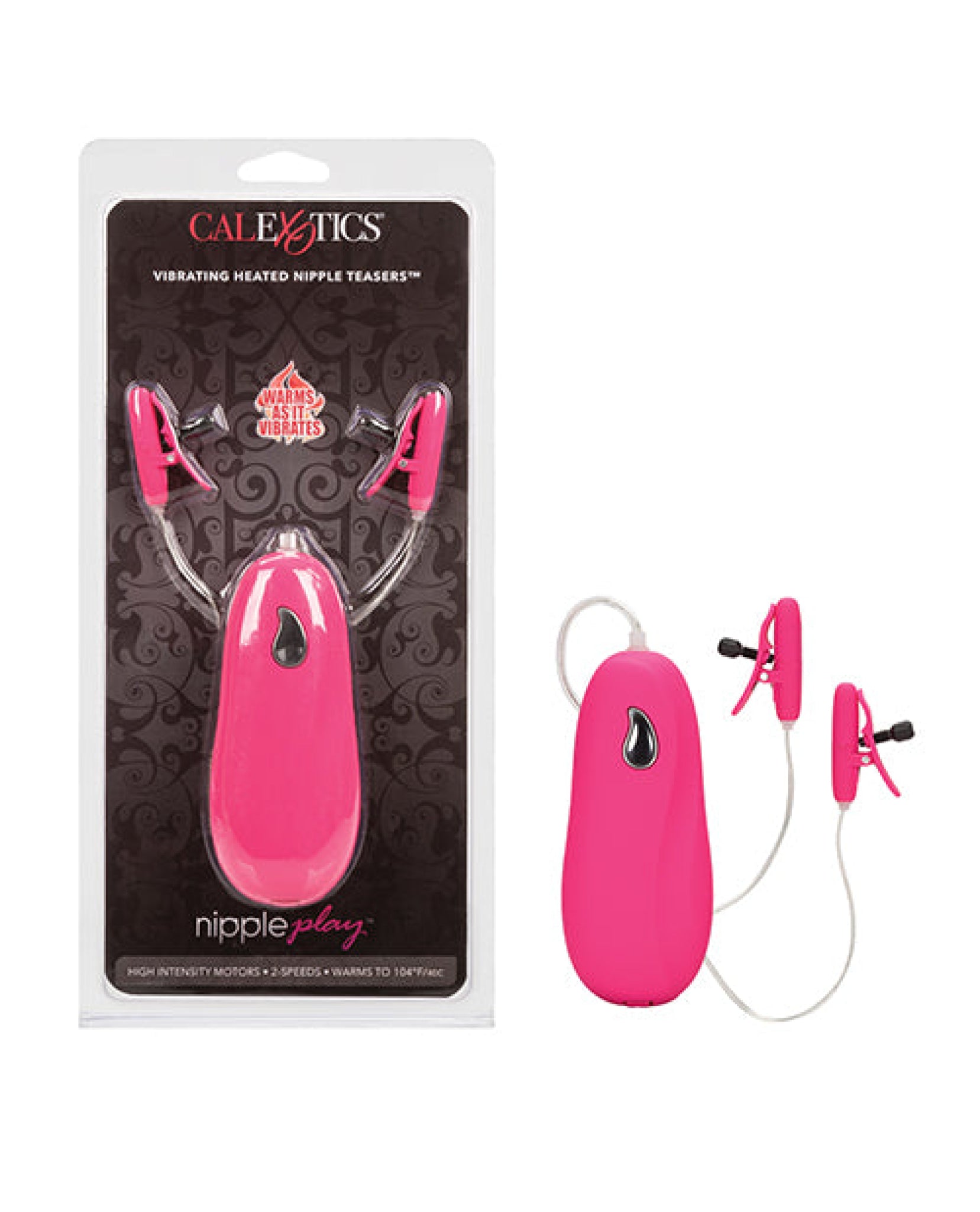 Nipple Play Vibrating Heated Nipple Teasers - Pink – JLD