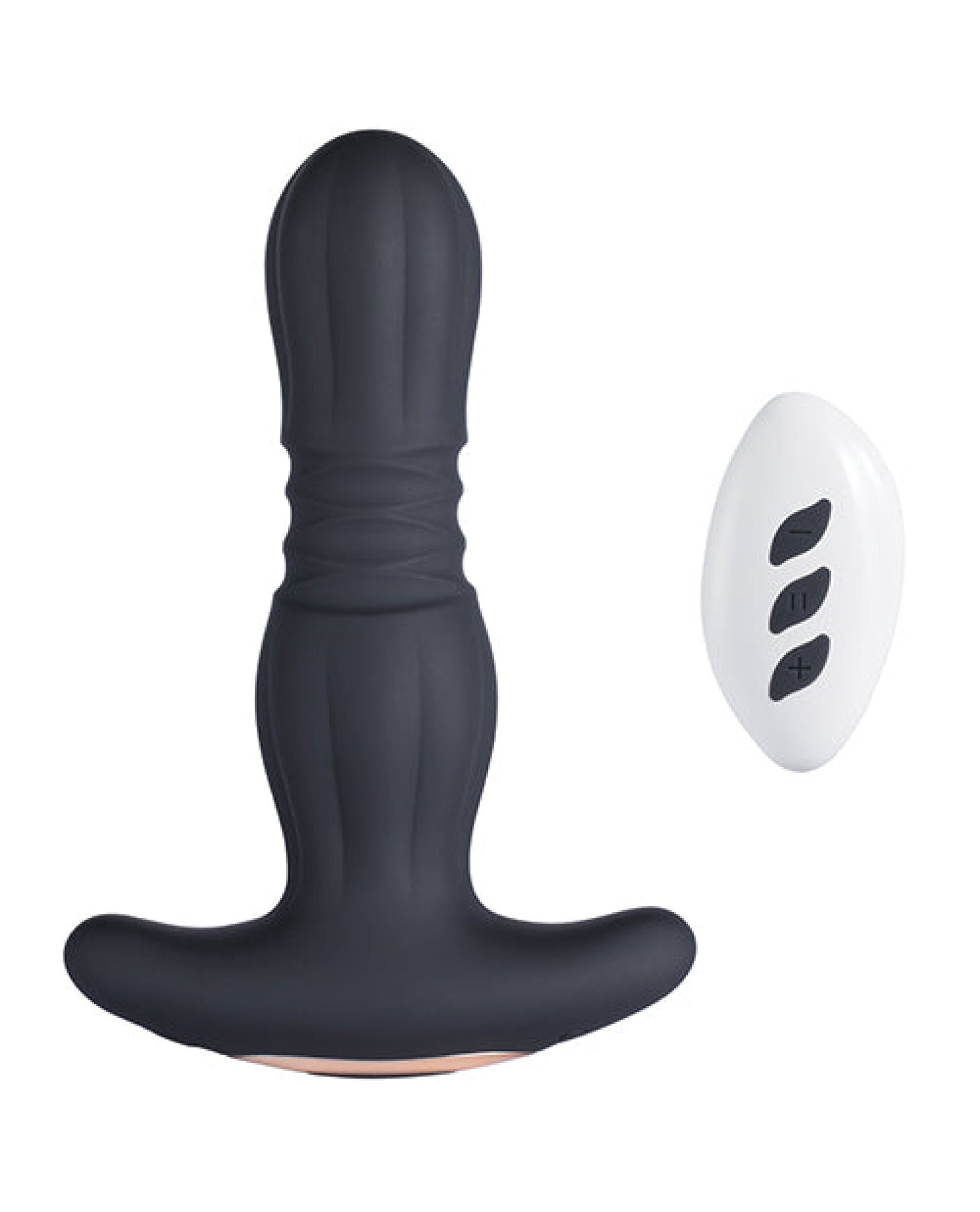 Agas Thrusting Butt Plug W- Remote Control - Black – JLD