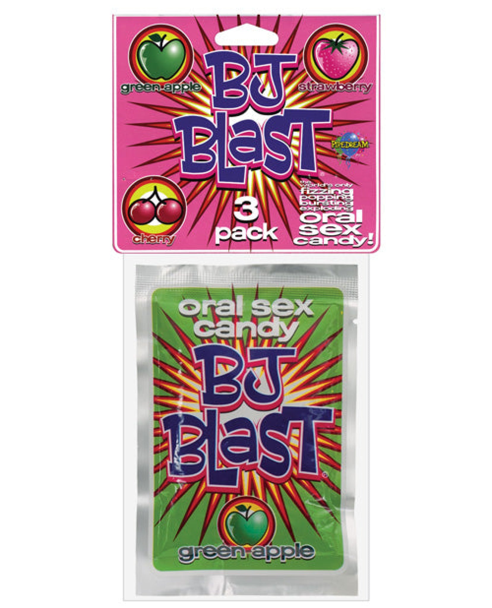 Bj Blast Oral Sex Candy Asst Flavors Pack Of 3 Joy Love Dolls 9467