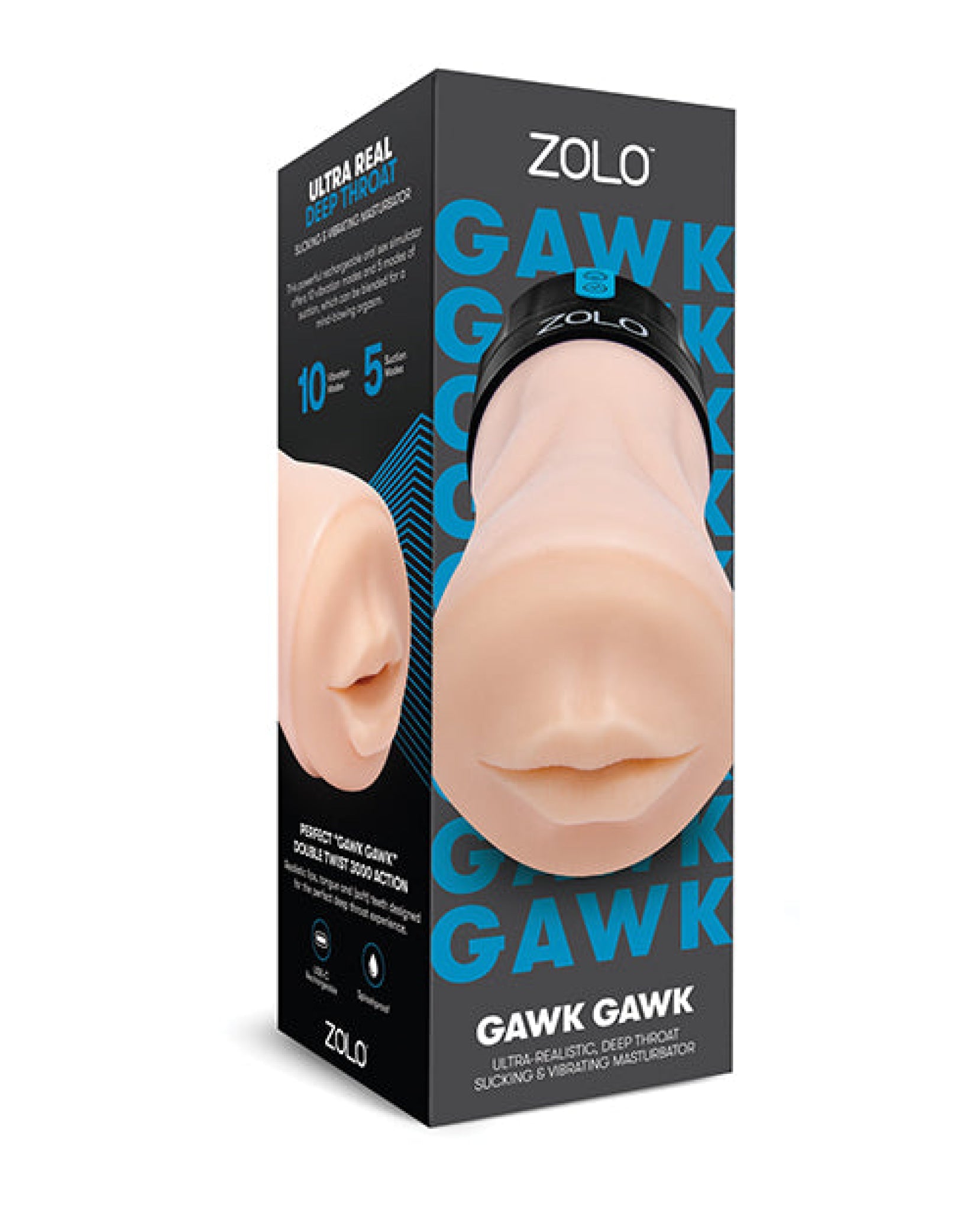 Zolo Gawk Gawk Deep Throat Vibrating Masturbator - Ivory – JLD