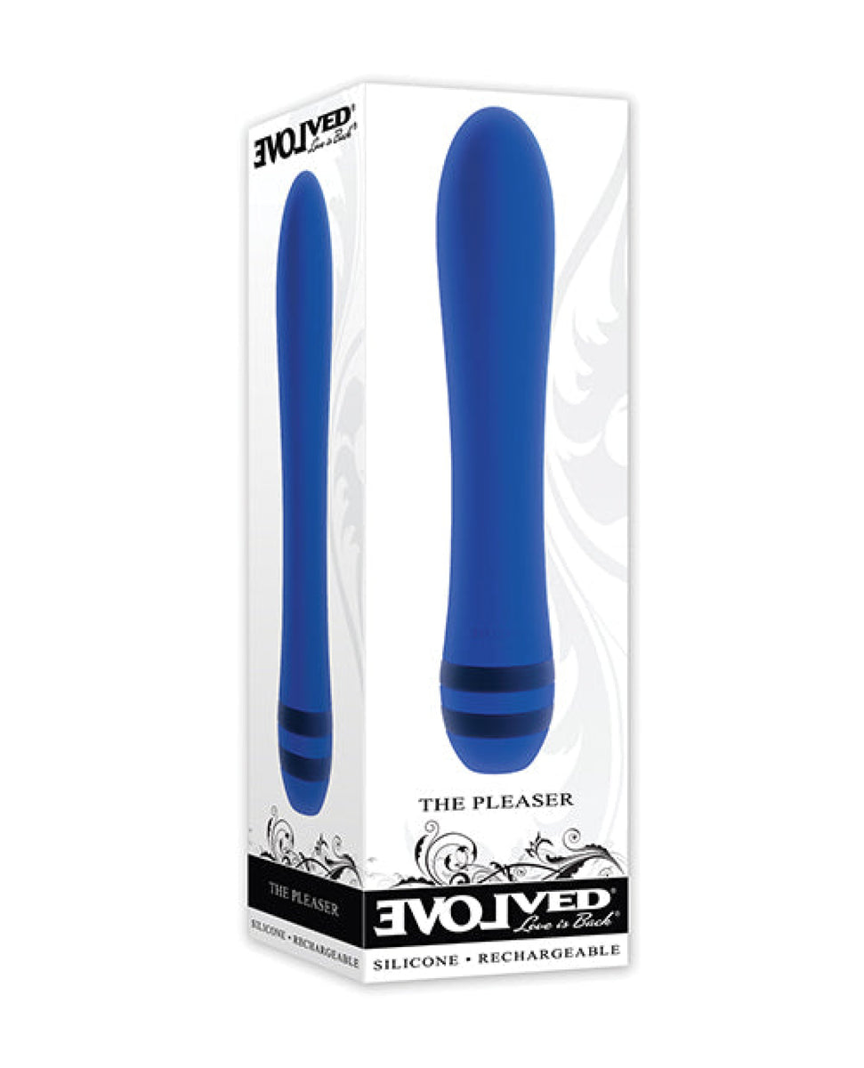 Evolved The Pleaser Vibrator - Blue Evolved Novelties INC