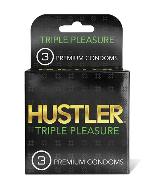 Hustler Triple Pleasure Premium Condoms - Pack of 3 – JLD