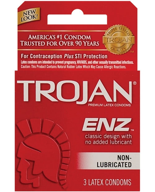 Trojan Enz Non-lubricated - Box Of 3 Trojan