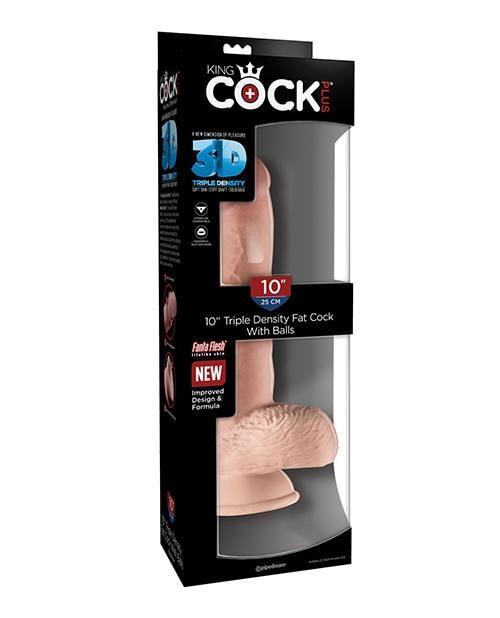 King Cock Plus 10" Triple Density Fat Cock W-balls Pipedream®